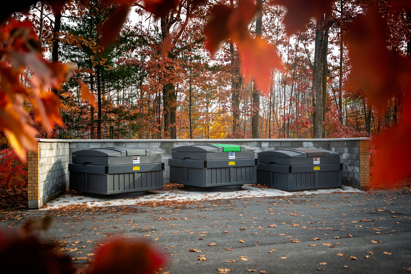 Semi-buried Containers